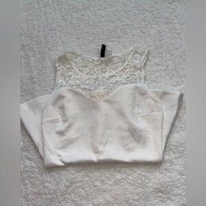 Elegant White Lace Top